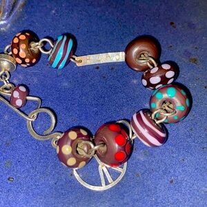 Sterling silver Peace bracelet